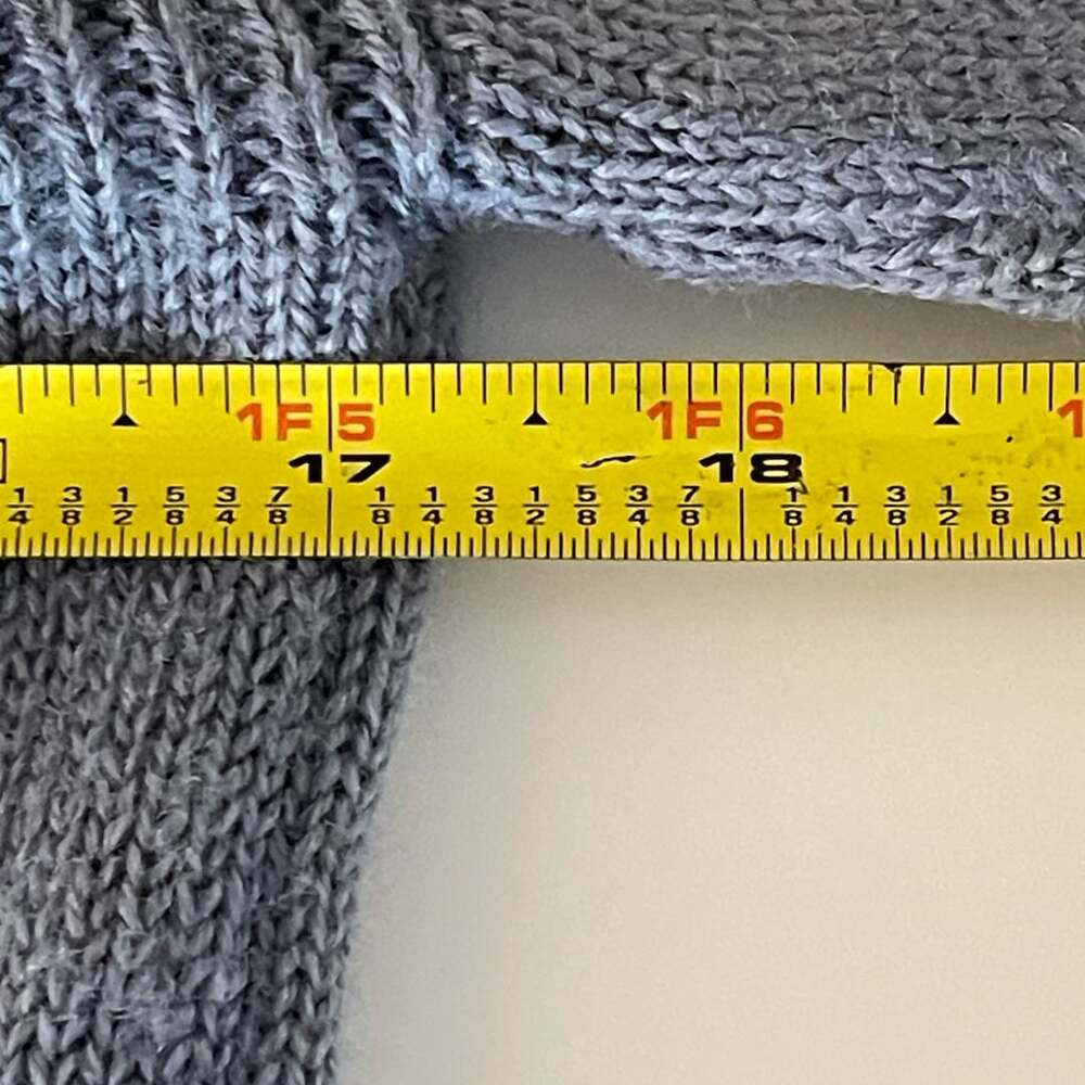 In-Wear Tricot Wool Turtleneck Sweater Dress Size M Gray - Picture 8 of 9